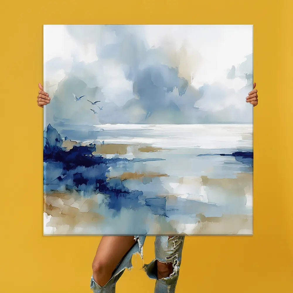 Serene Coastal View Oversized Canvas Print Serene Coastal View Oversized Canvas Print wall art product Leon Devenice