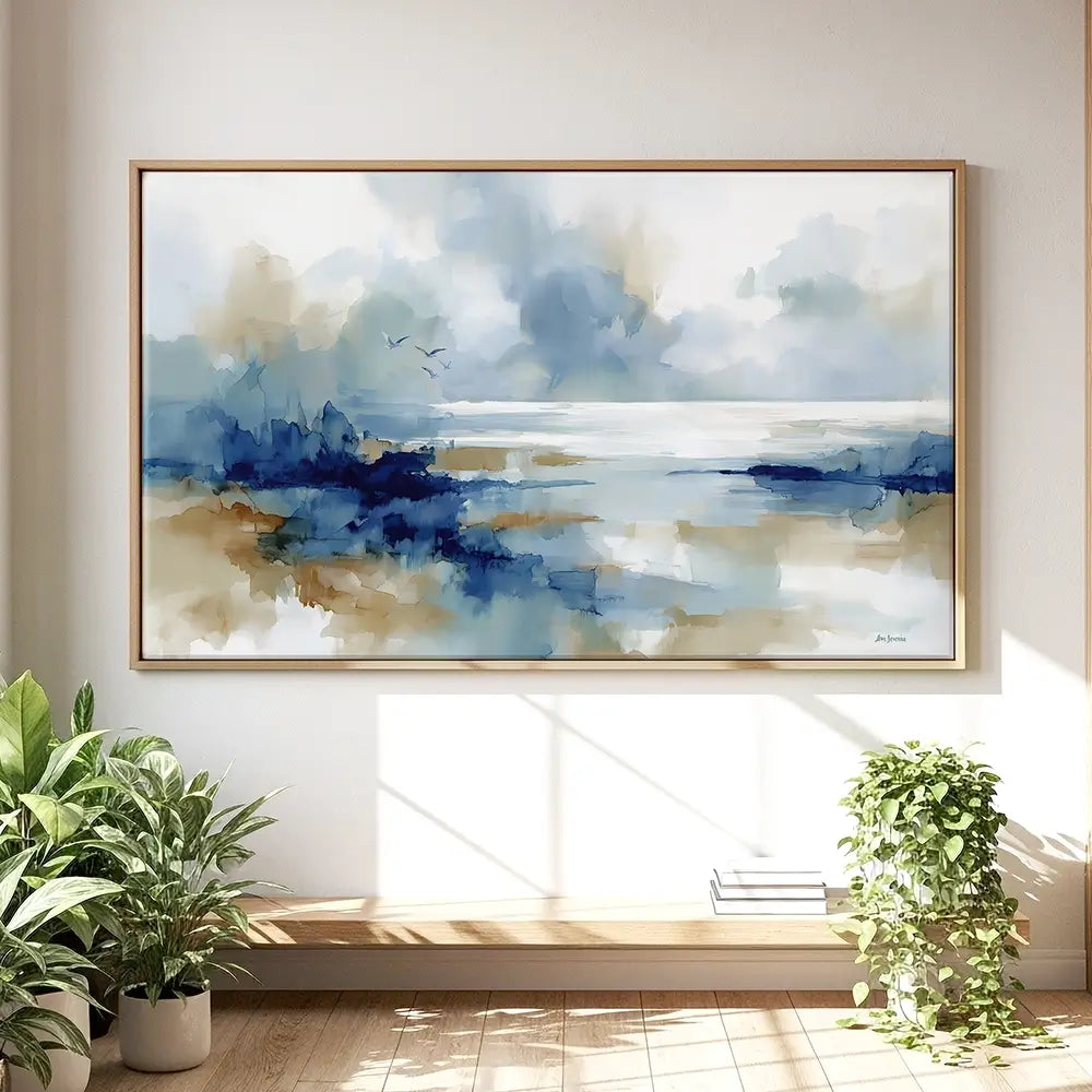 Serene Coastal View Oversized Canvas Print Serene Coastal View Oversized Canvas Print wall art product Leon Devenice