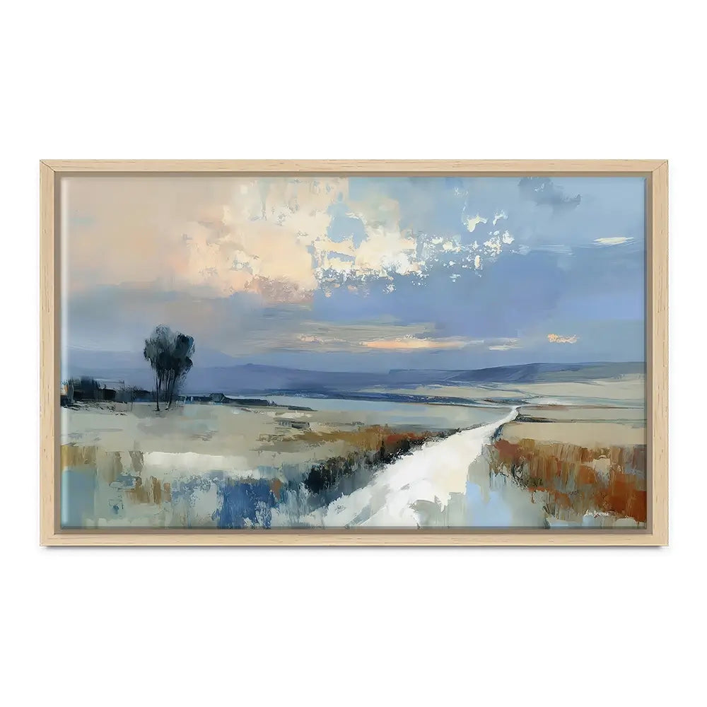 Serene Distant Hills Canvas Print Serene Distant Hills Canvas Print wall art product Leon Devenice