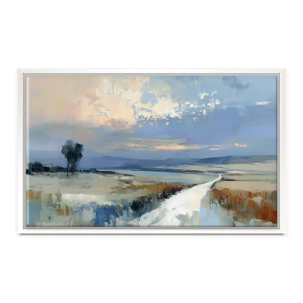 Serene Distant Hills Canvas Print Serene Distant Hills Canvas Print wall art product Leon Devenice