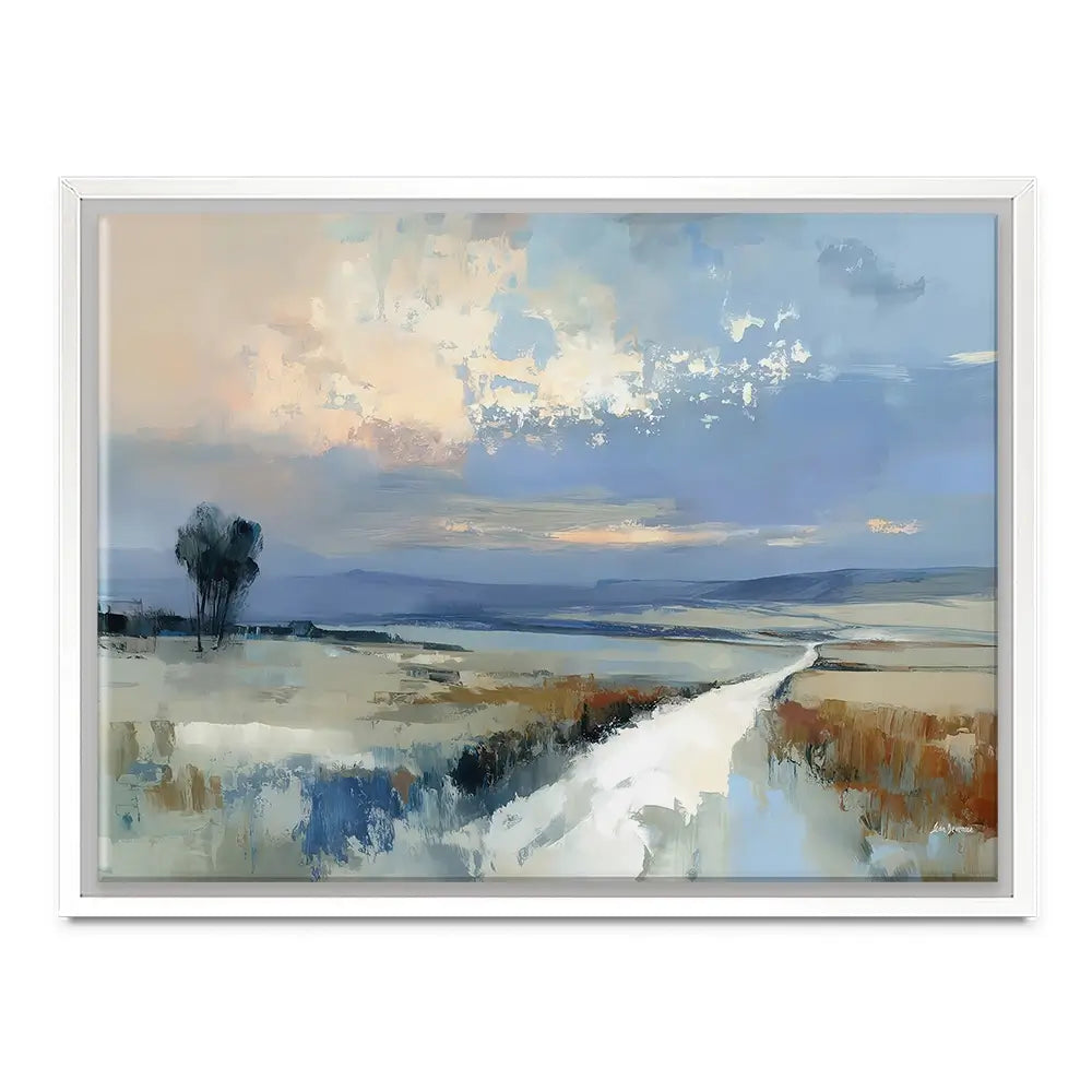 Serene Distant Hills Canvas Print Serene Distant Hills Canvas Print wall art product Leon Devenice