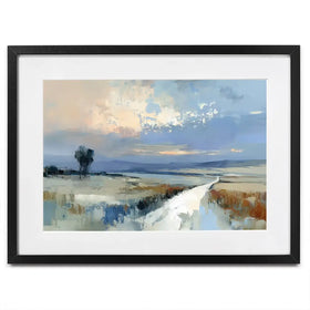 Serene Distant Hills Framed Art Print Serene Distant Hills Framed Art Print wall art product Leon Devenice