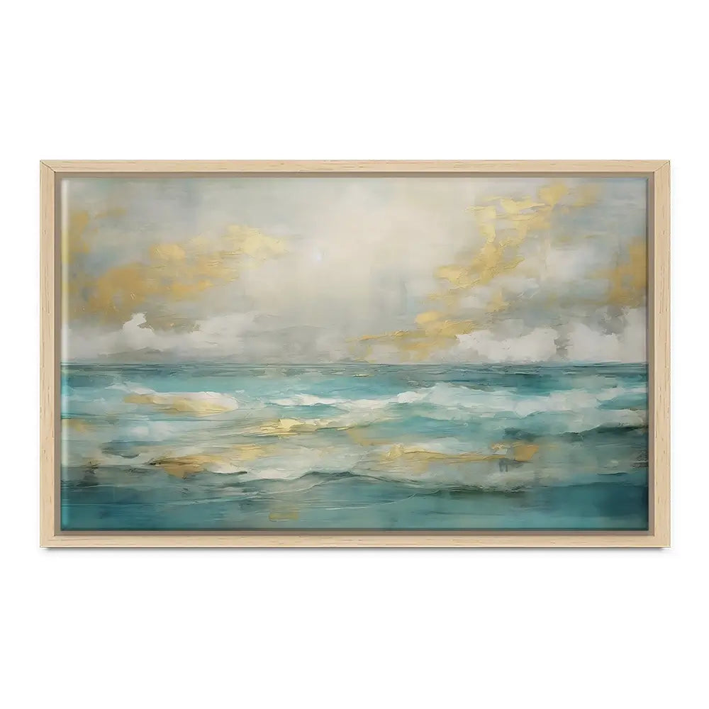 Serene Green Canvas Print Serene Green Canvas Print wall art product Art Print Shop