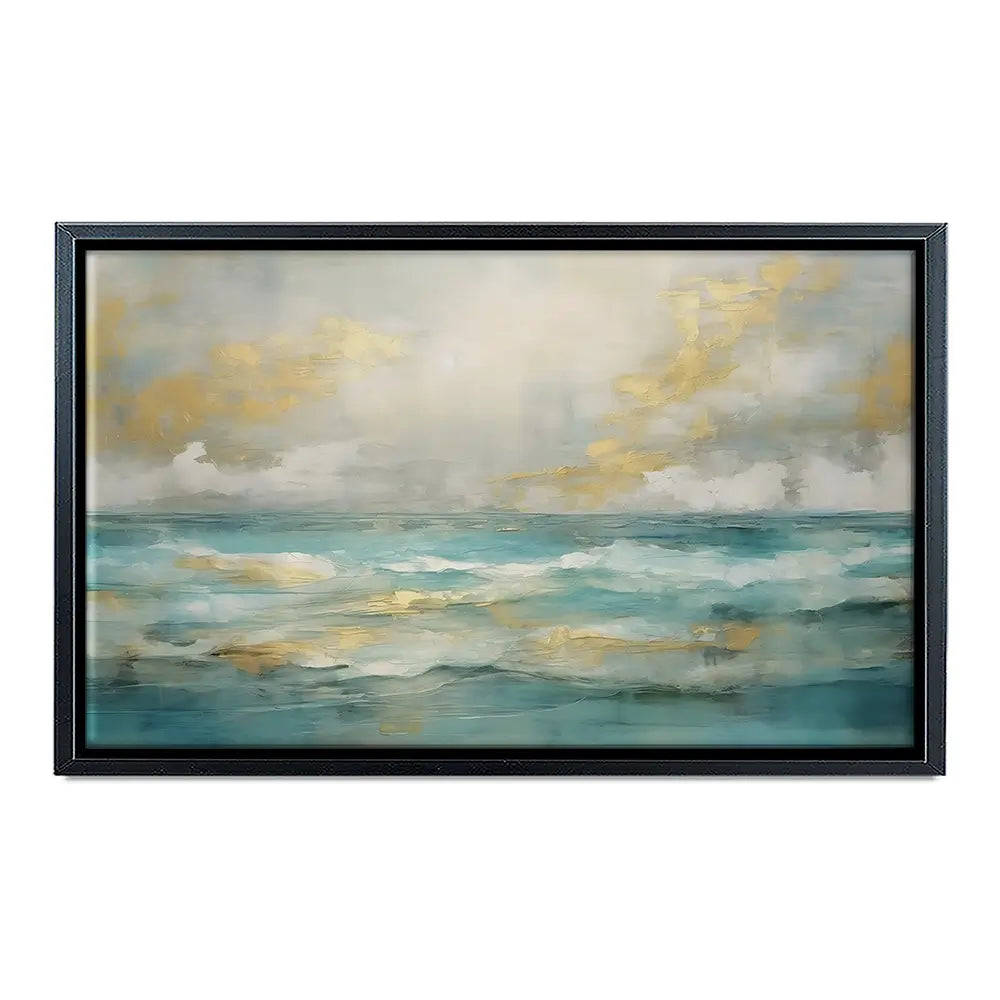 Serene Green Canvas Print Serene Green Canvas Print wall art product Art Print Shop