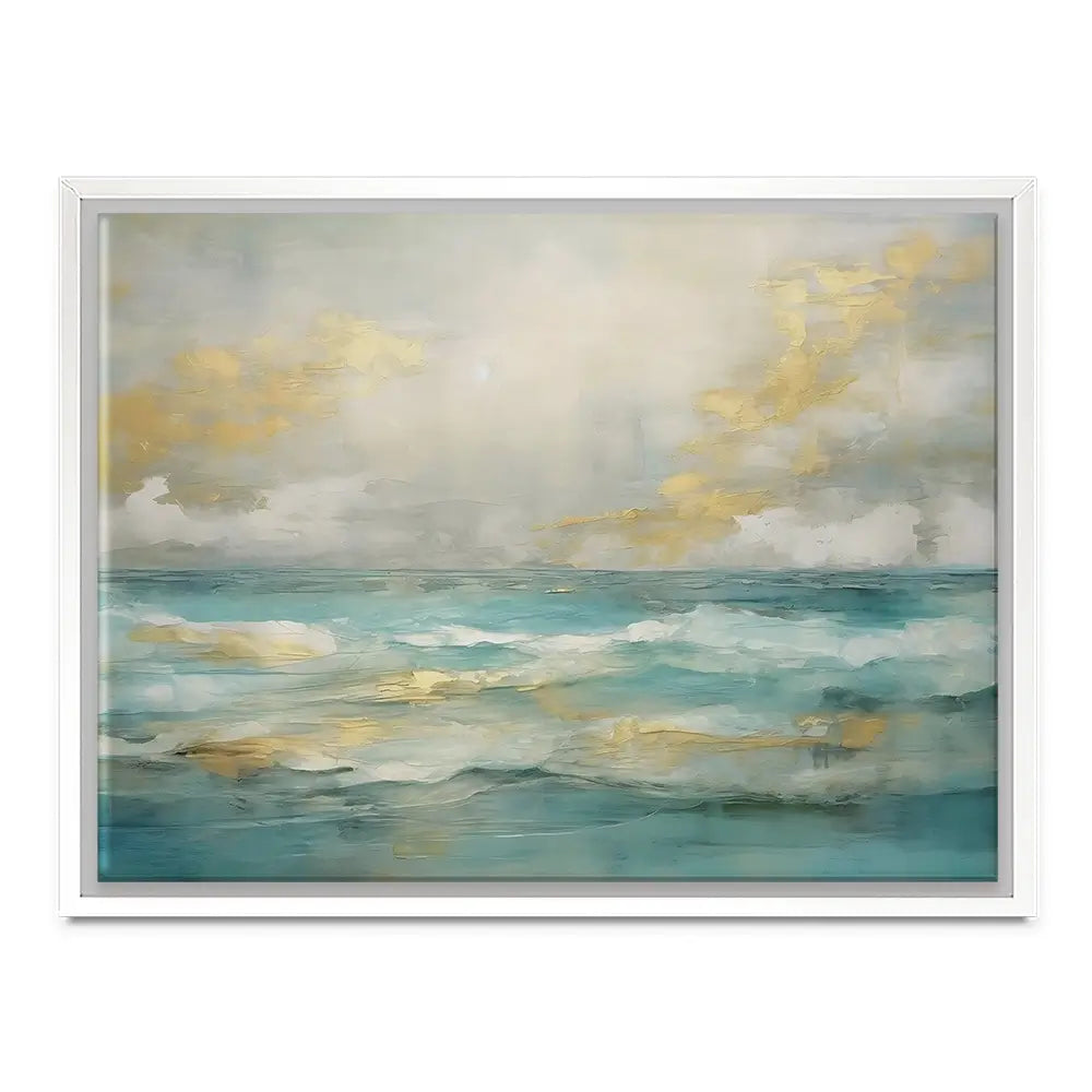 Serene Green Canvas Print Serene Green Canvas Print wall art product Art Print Shop