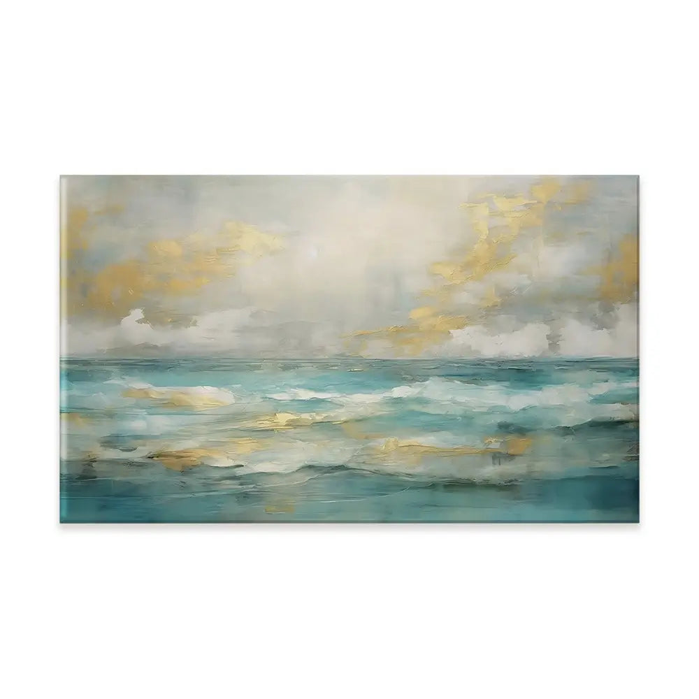 Serene Green Canvas Print Serene Green Canvas Print wall art product Art Print Shop