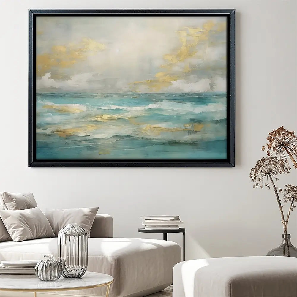 Serene Green Canvas Print Serene Green Canvas Print wall art product Art Print Shop