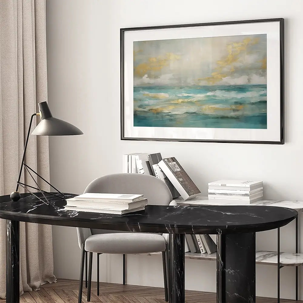 Serene Green Framed Art Print Serene Green Framed Art Print wall art product Art Print Shop