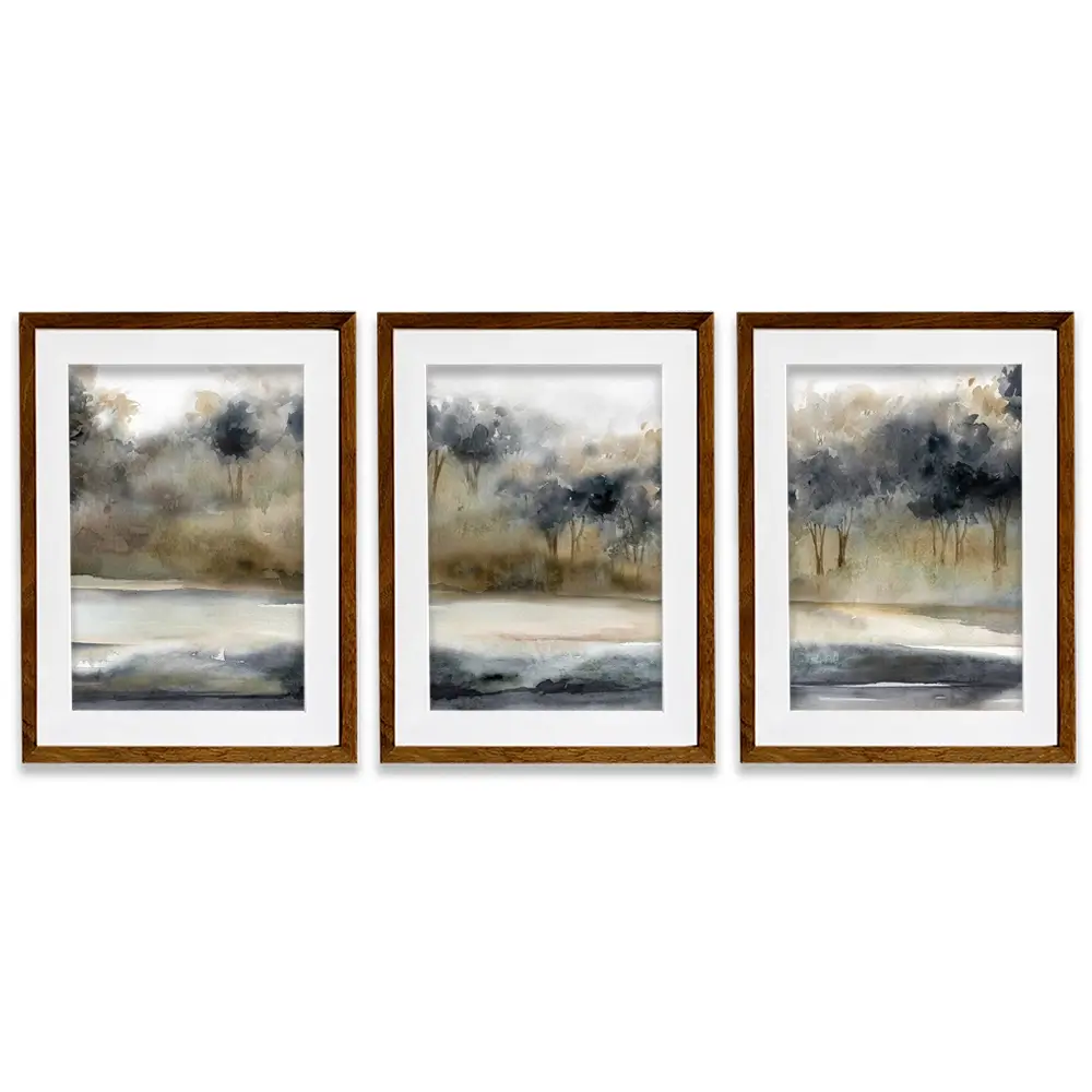 Serene River Framed Art Print Trio Serene River Framed Art Print Trio wall art product Carol Robinson