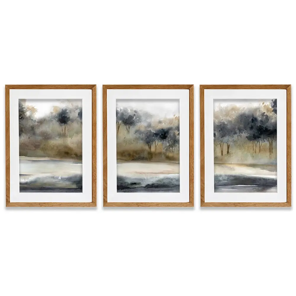 Serene River Framed Art Print Trio Serene River Framed Art Print Trio wall art product Carol Robinson