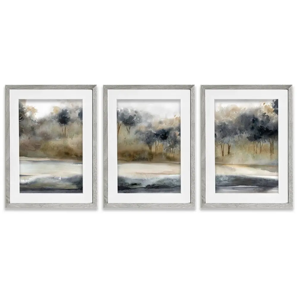 Serene River Framed Art Print Trio Serene River Framed Art Print Trio wall art product Carol Robinson