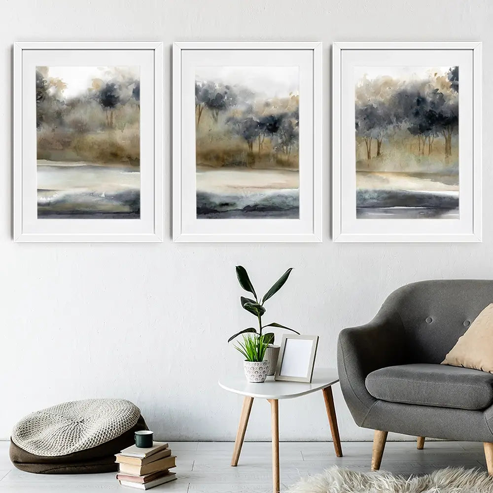 Serene River Framed Art Print Trio Serene River Framed Art Print Trio wall art product Carol Robinson