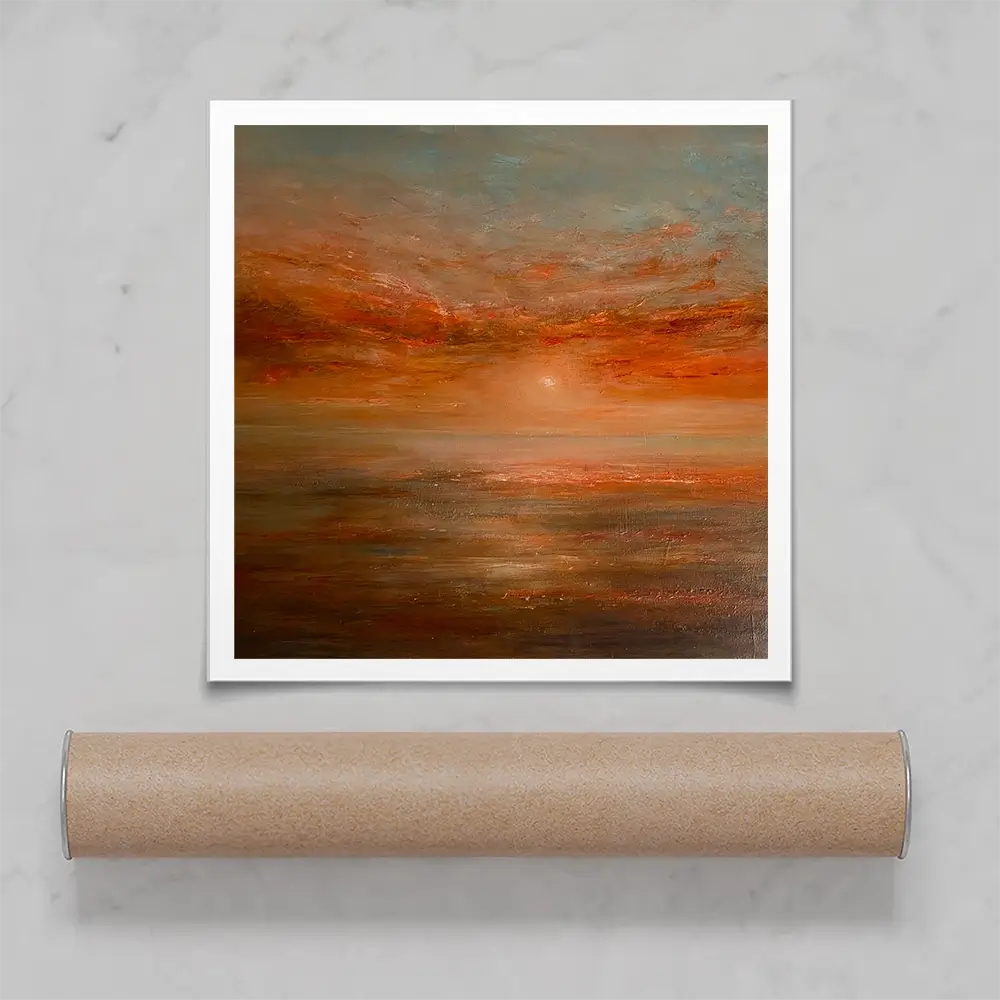 Serene Setting Sun Square Art Print Serene Setting Sun Square Art Print wall art product Craig Askew