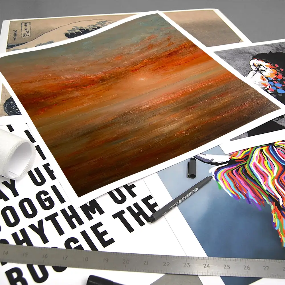 Serene Setting Sun Square Art Print Serene Setting Sun Square Art Print wall art product Craig Askew