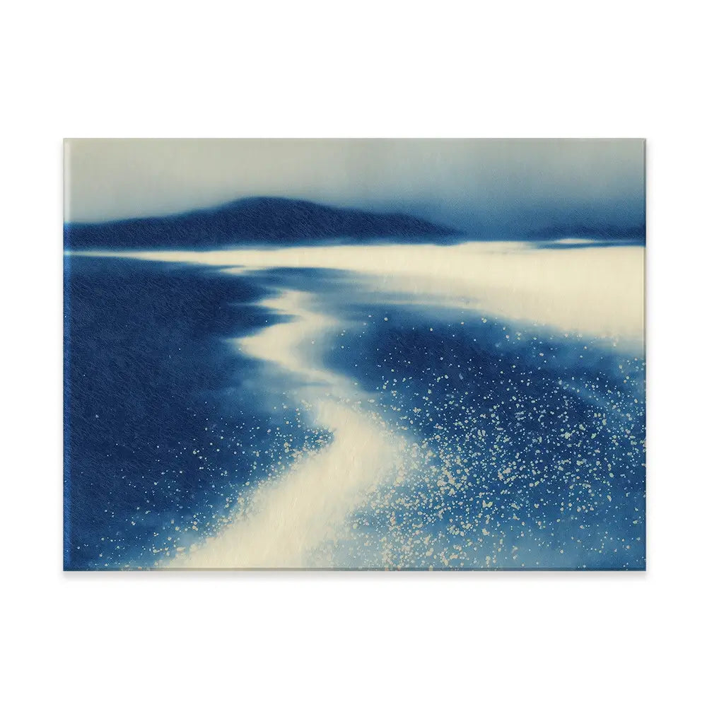 Serene Shoreline Flow Canvas Print Serene Shoreline Flow Canvas Print wall art product Chromatic Storm Studio
