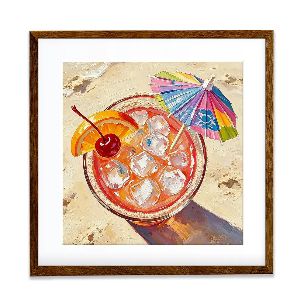 Sex On The Beach Cocktail Square Framed Art Print Sex On The Beach Cocktail Square Framed Art Print wall art product David Alexander Elder