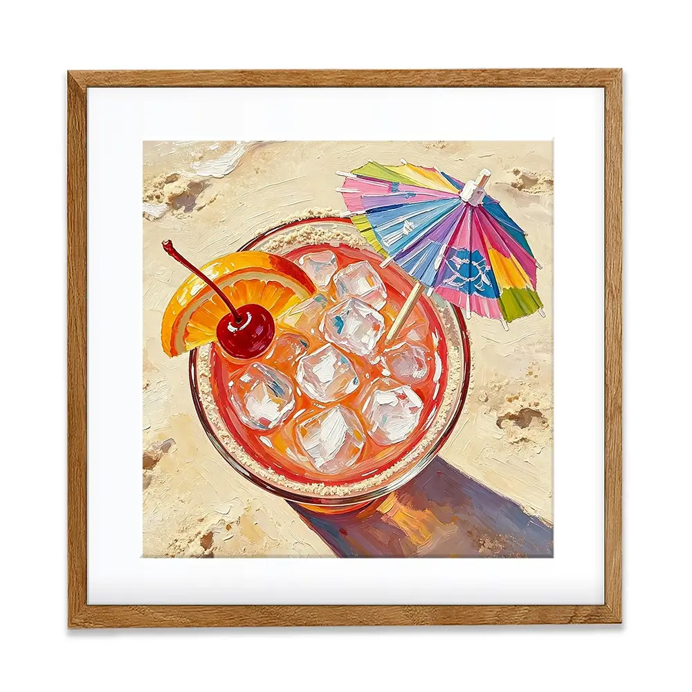 Sex On The Beach Cocktail Square Framed Art Print Sex On The Beach Cocktail Square Framed Art Print wall art product David Alexander Elder
