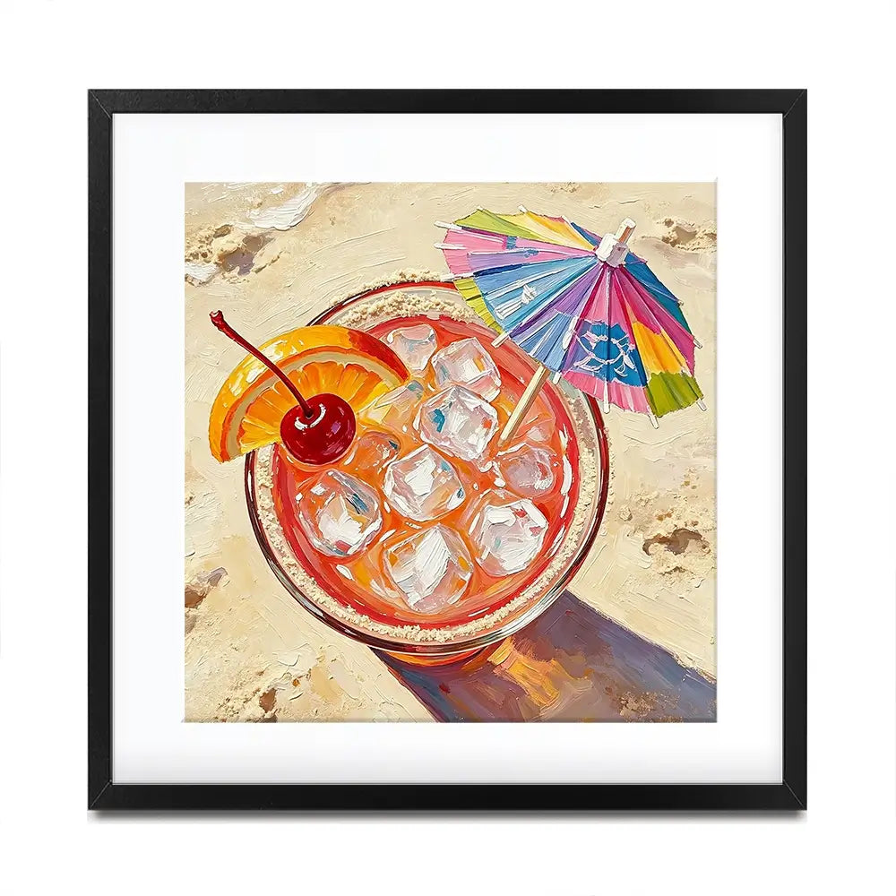 Sex On The Beach Cocktail Square Framed Art Print Sex On The Beach Cocktail Square Framed Art Print wall art product David Alexander Elder
