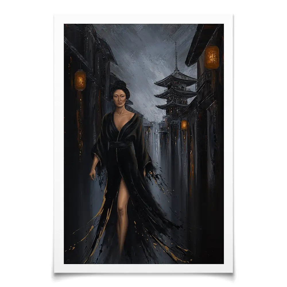 Shadow Of Geisha Art Print Shadow Of Geisha Art Print wall art product Isabella Karolewicz