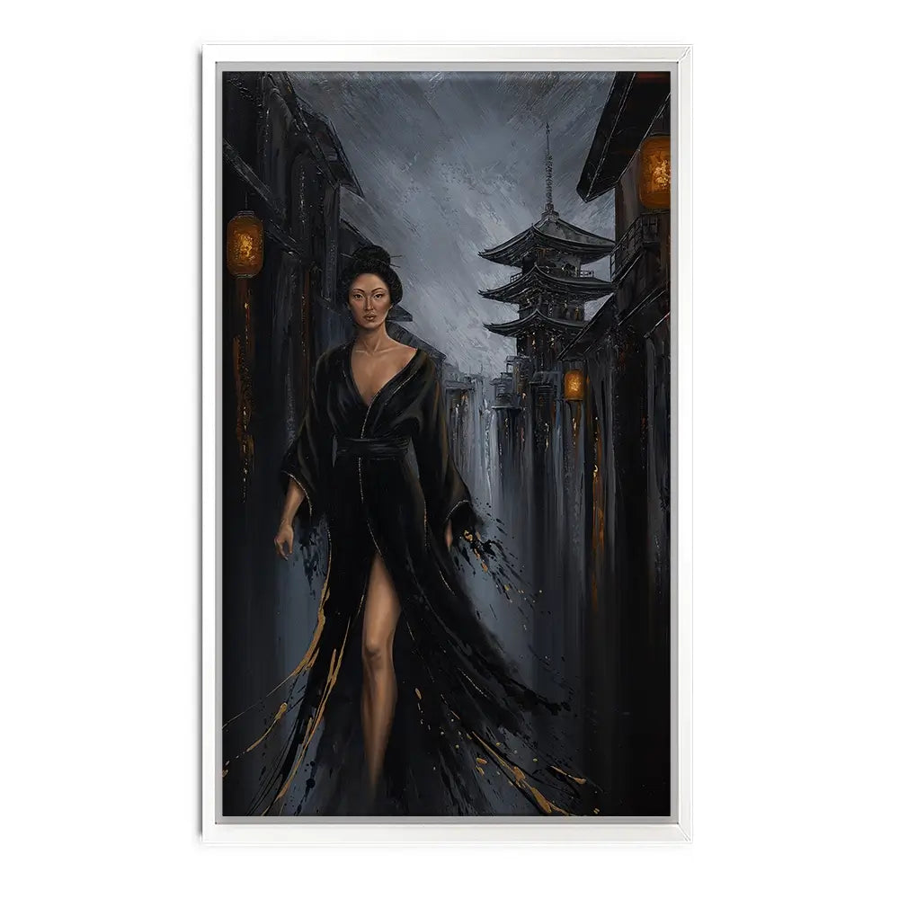 Shadow Of Geisha Canvas Print Shadow Of Geisha Canvas Print wall art product Isabella Karolewicz