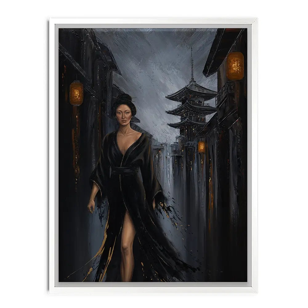 Shadow Of Geisha Canvas Print Shadow Of Geisha Canvas Print wall art product Isabella Karolewicz