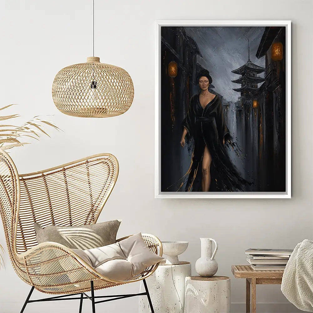 Shadow Of Geisha Canvas Print Shadow Of Geisha Canvas Print wall art product Isabella Karolewicz