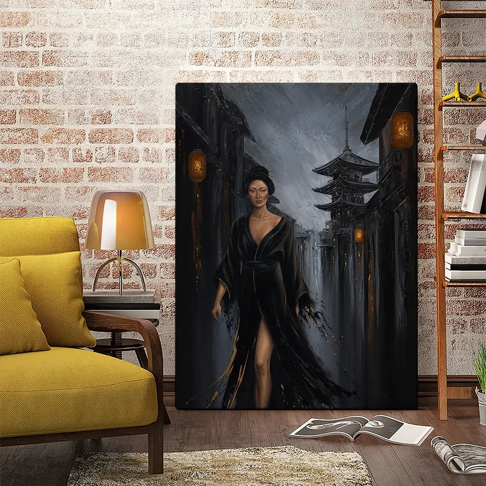 Shadow Of Geisha Canvas Print Shadow Of Geisha Canvas Print wall art product Isabella Karolewicz