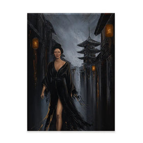 Shadow Of Geisha Canvas Print Shadow Of Geisha Canvas Print wall art product Isabella Karolewicz
