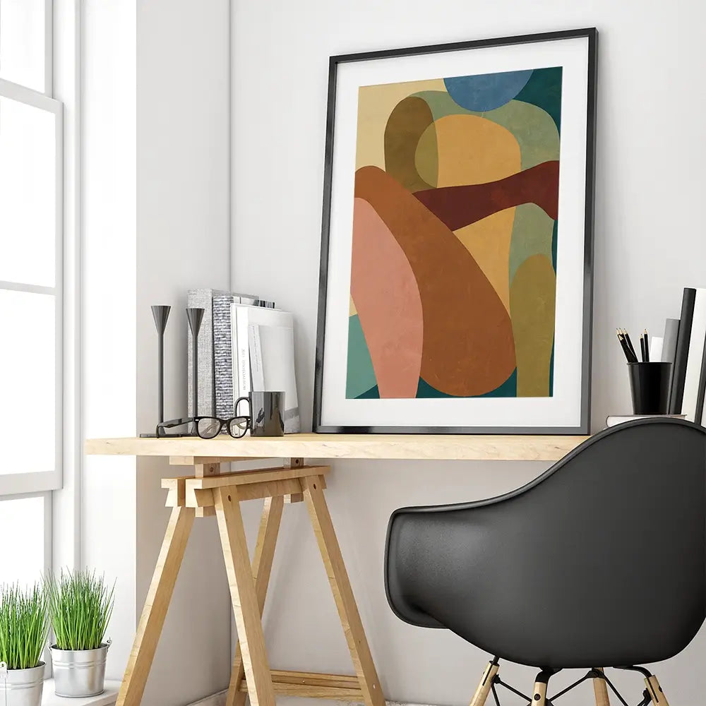 Shapely Figurative Framed Art Print Shapely Figurative Framed Art Print wall art product Victoria Barnes