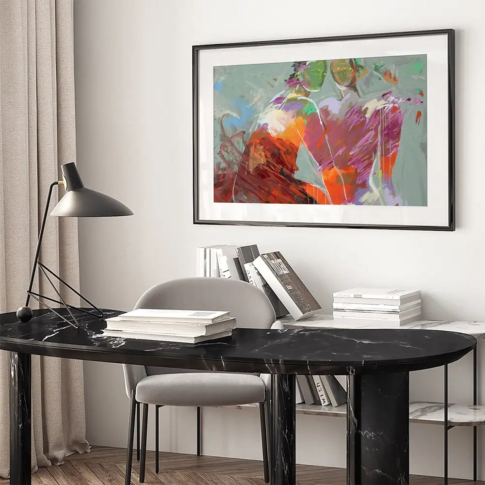 Sharing Moment Framed Art Print Sharing Moment Framed Art Print wall art product Studio Paint-ING