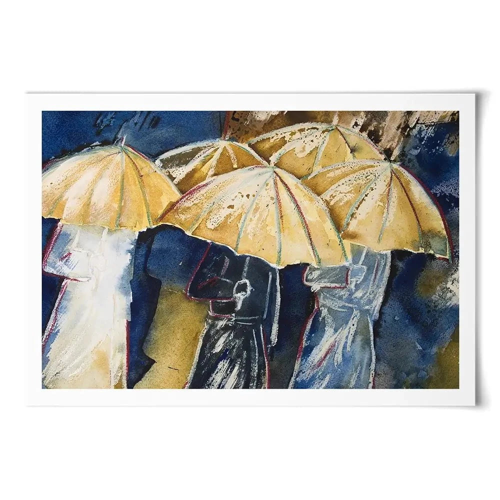 Sheltering From Rain Art Print Sheltering From Rain Art Print wall art product AntoinetteW / Shutterstock