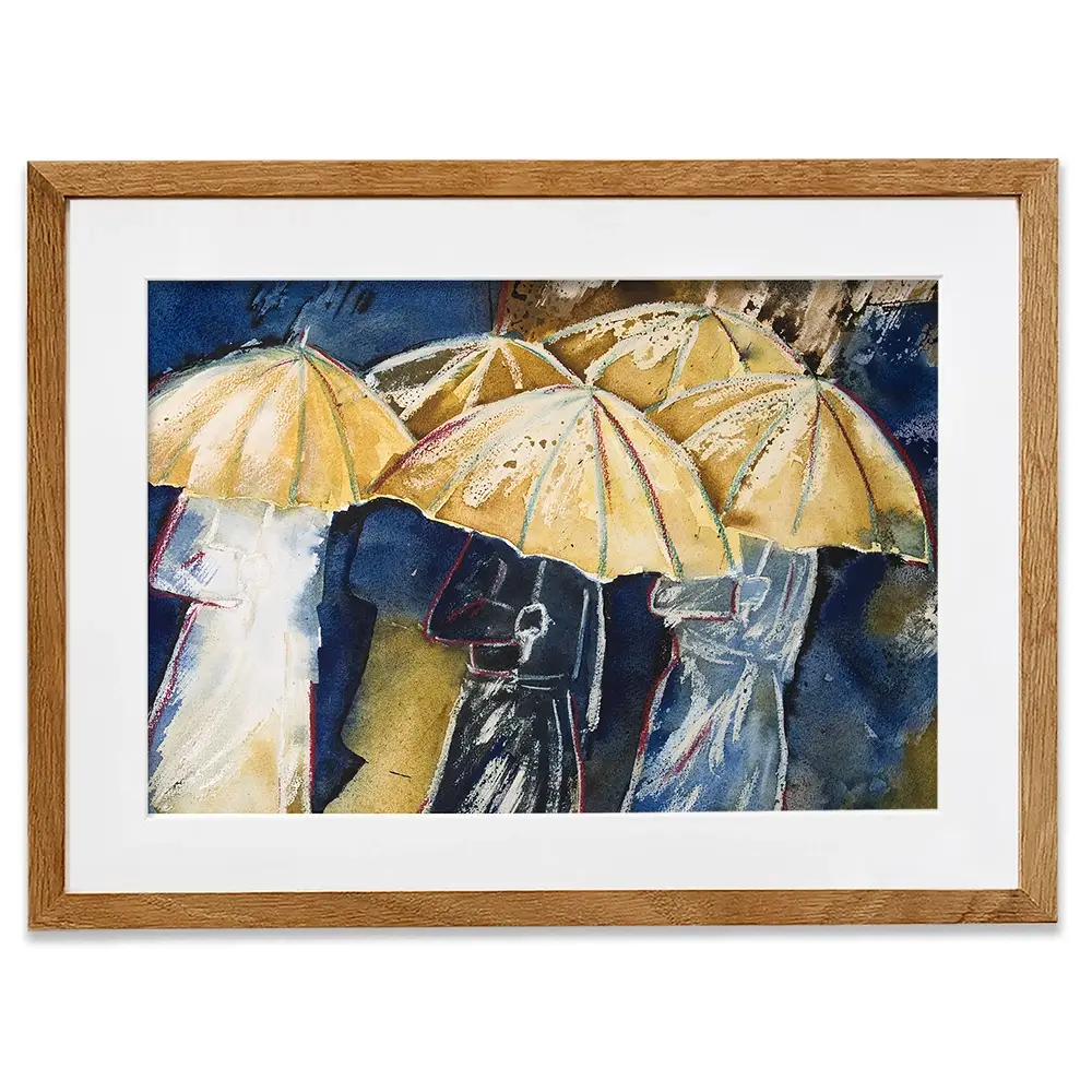 Sheltering From Rain Framed Art Print Sheltering From Rain Framed Art Print wall art product AntoinetteW / Shutterstock