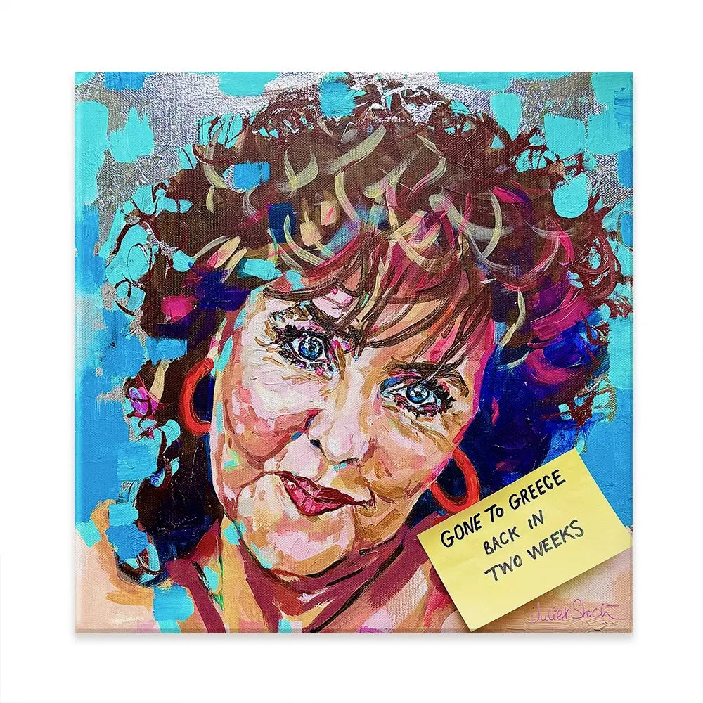 Shirley Valentine Square Canvas Print Shirley Valentine Square Canvas Print wall art product Juliet Stockton