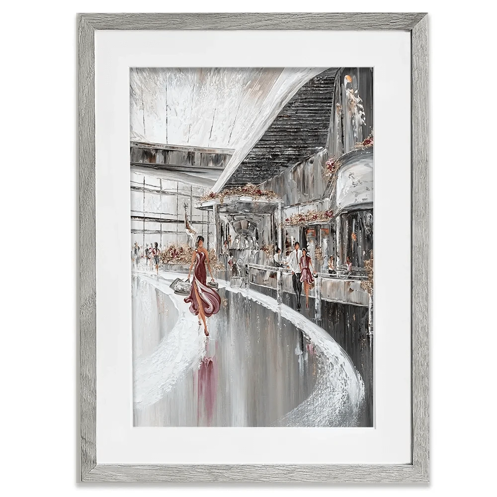 Shopping Therapy Framed Art Print Shopping Therapy Framed Art Print wall art product Isabella Karolewicz