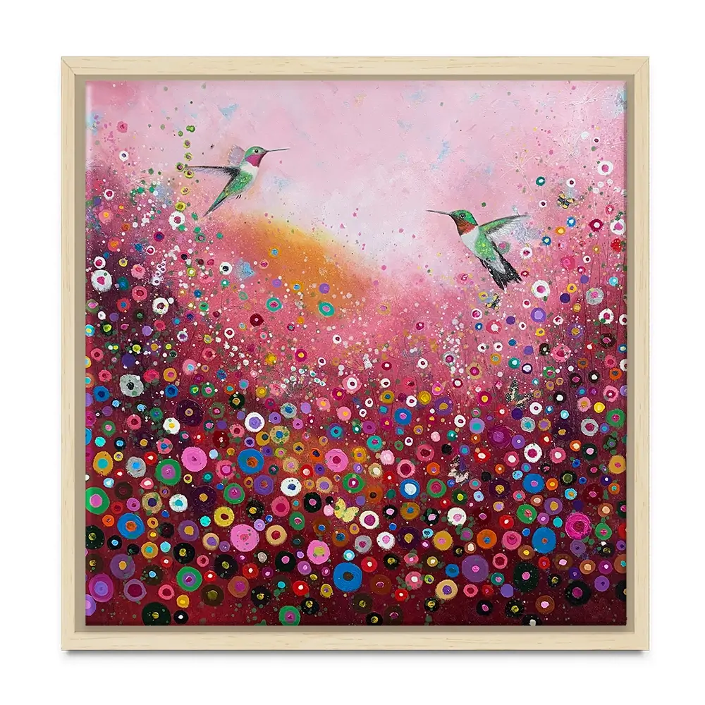 Shower Me With Your Love Square Canvas Print Shower Me With Your Love Square Canvas Print wall art product Laure Bury