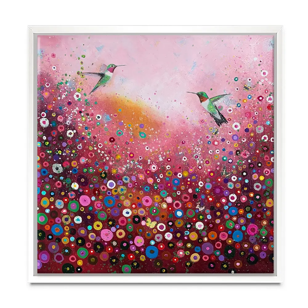 Shower Me With Your Love Square Canvas Print Shower Me With Your Love Square Canvas Print wall art product Laure Bury