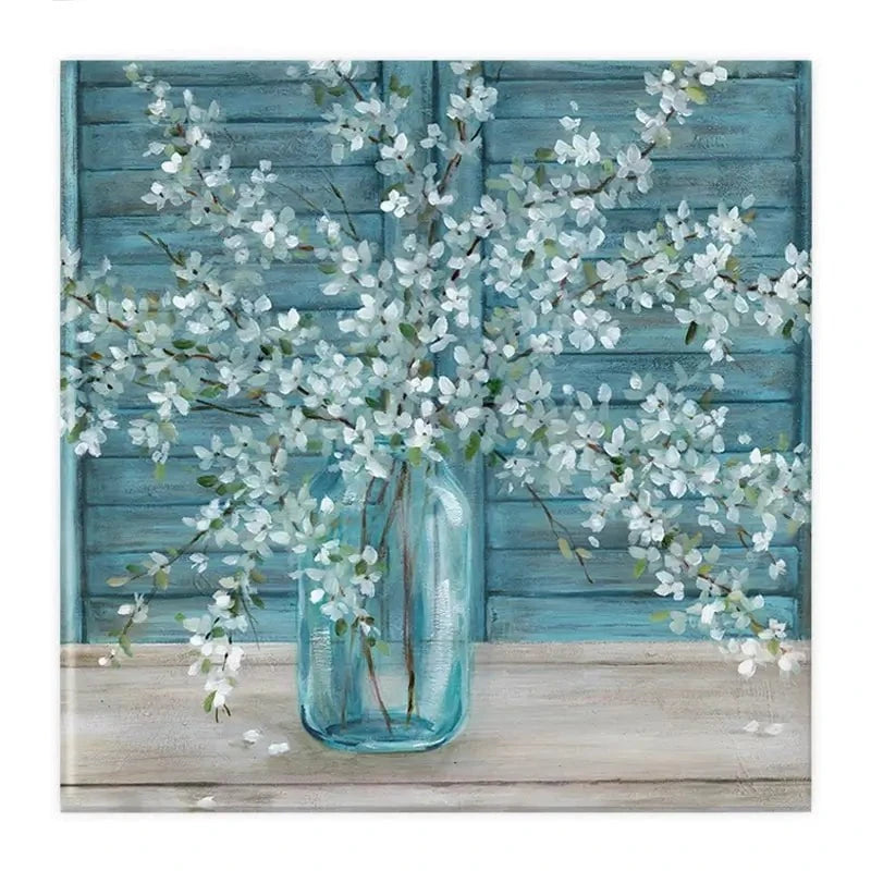 Shuttered Blossoms Canvas Print Shuttered Blossoms Canvas Print wall art product Carol Robinson