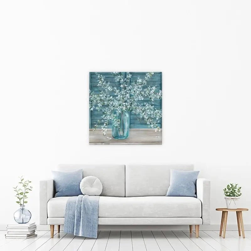 Shuttered Blossoms Canvas Print Shuttered Blossoms Canvas Print wall art product Carol Robinson