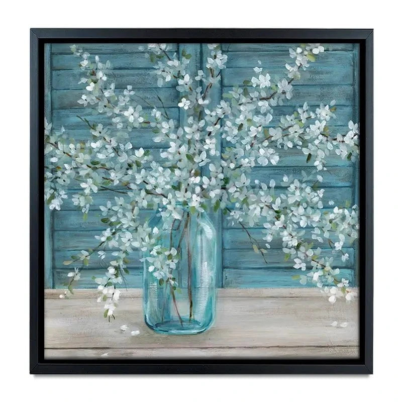 Shuttered Blossoms Canvas Print Shuttered Blossoms Canvas Print wall art product Carol Robinson