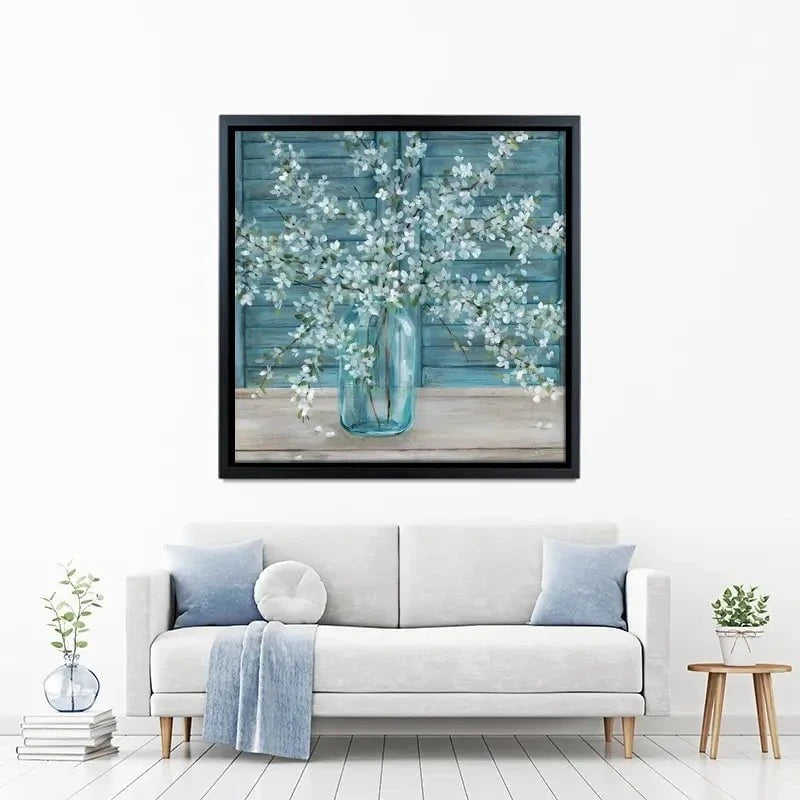 Shuttered Blossoms Canvas Print Shuttered Blossoms Canvas Print wall art product Carol Robinson