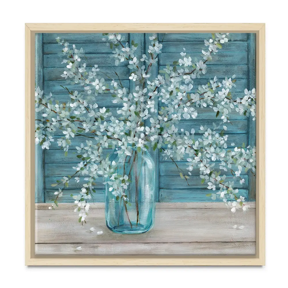 Shuttered Blossoms Canvas Print Shuttered Blossoms Canvas Print wall art product Carol Robinson