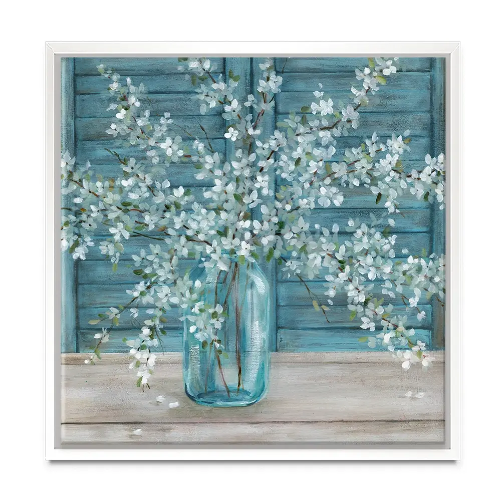 Shuttered Blossoms Canvas Print Shuttered Blossoms Canvas Print wall art product Carol Robinson