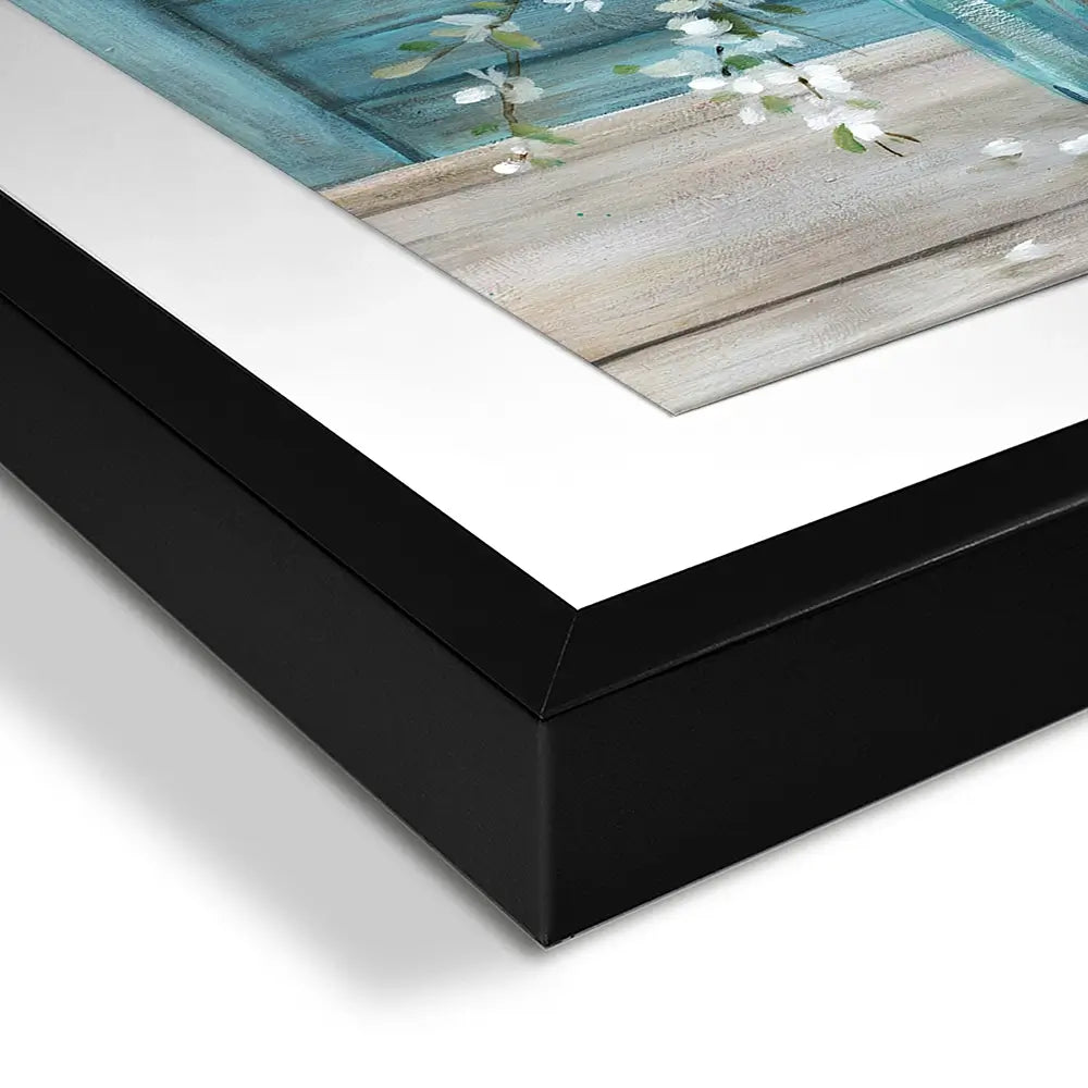 Shuttered Blossoms Framed Art Print Shuttered Blossoms Framed Art Print wall art product Carol Robinson