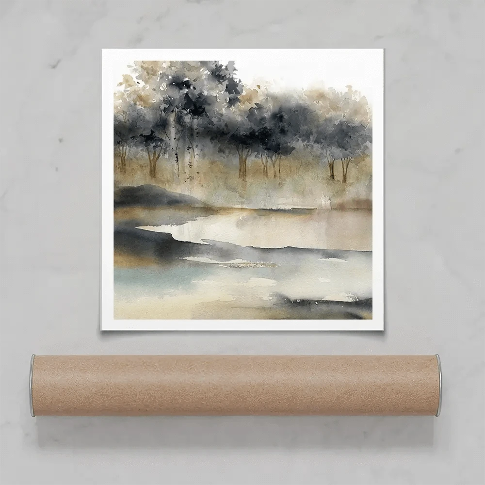Silent Waters 1 Square Art Print Silent Waters 1 Square Art Print wall art product Carol Robinson