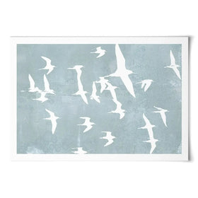Silhouettes In Flight Art Print Silhouettes In Flight Art Print wall art product Jennifer Goldberger