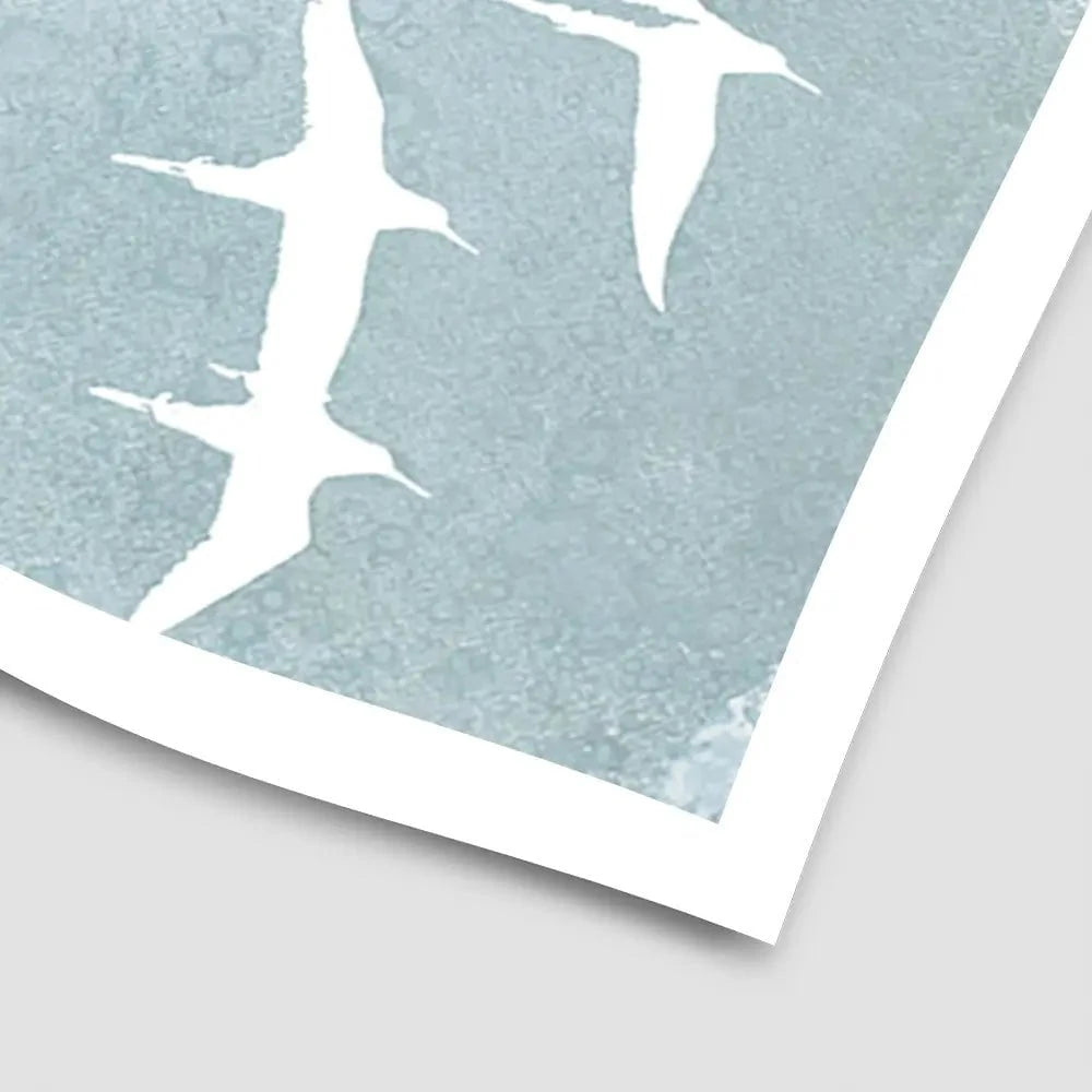 Silhouettes In Flight Art Print Silhouettes In Flight Art Print wall art product Jennifer Goldberger