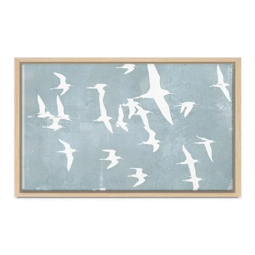 Silhouettes In Flight Canvas Print Silhouettes In Flight Canvas Print wall art product Jennifer Goldberger