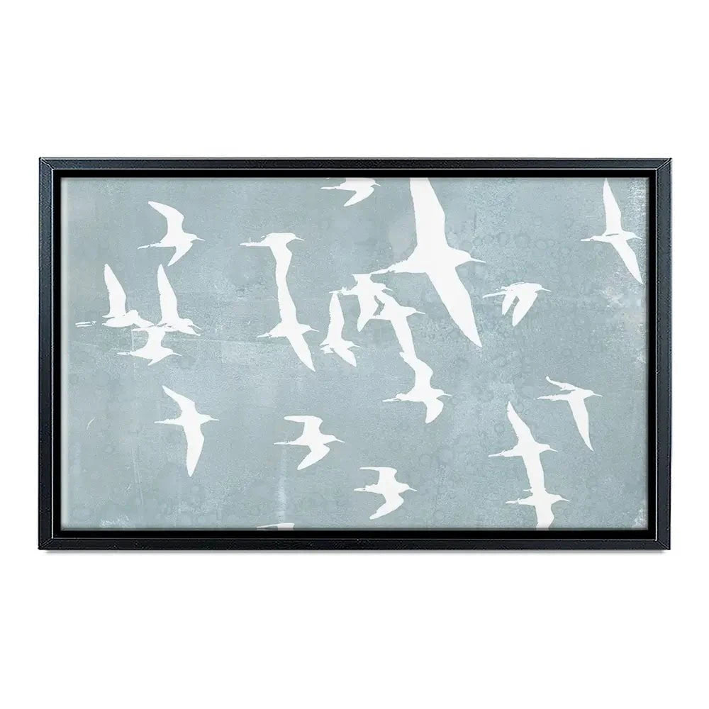Silhouettes In Flight Canvas Print Silhouettes In Flight Canvas Print wall art product Jennifer Goldberger