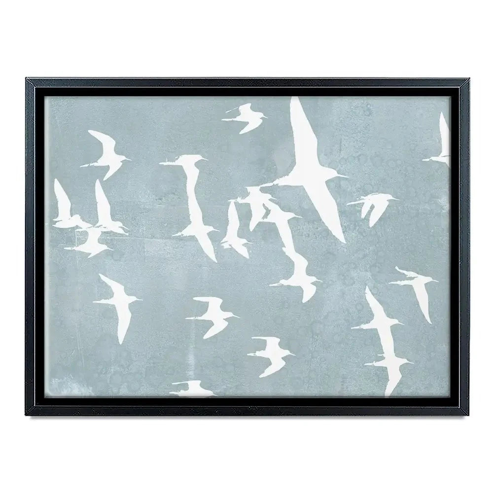 Silhouettes In Flight Canvas Print Silhouettes In Flight Canvas Print wall art product Jennifer Goldberger