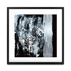Silver Abstract Framed Art Print Silver Abstract Framed Art Print wall art product Aimee Linzi